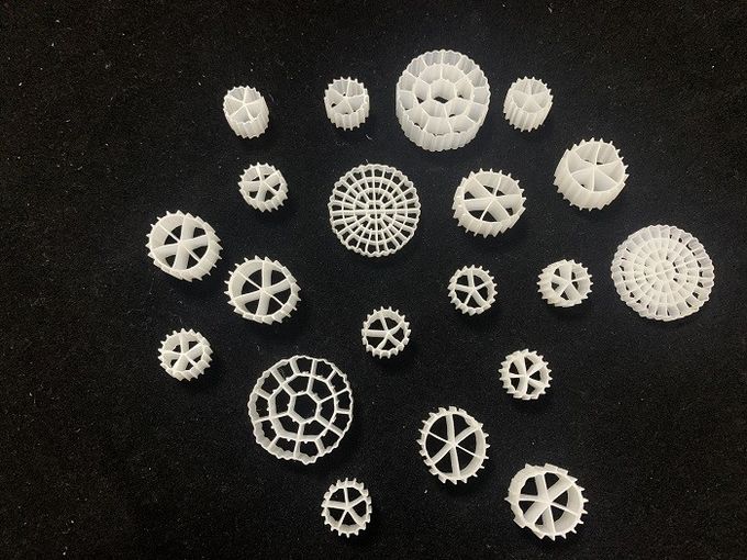 10X7mm MBBR Y3 K1 Biyo Filtre Ortam Havuzu Geniş Yüzey Alanı 0